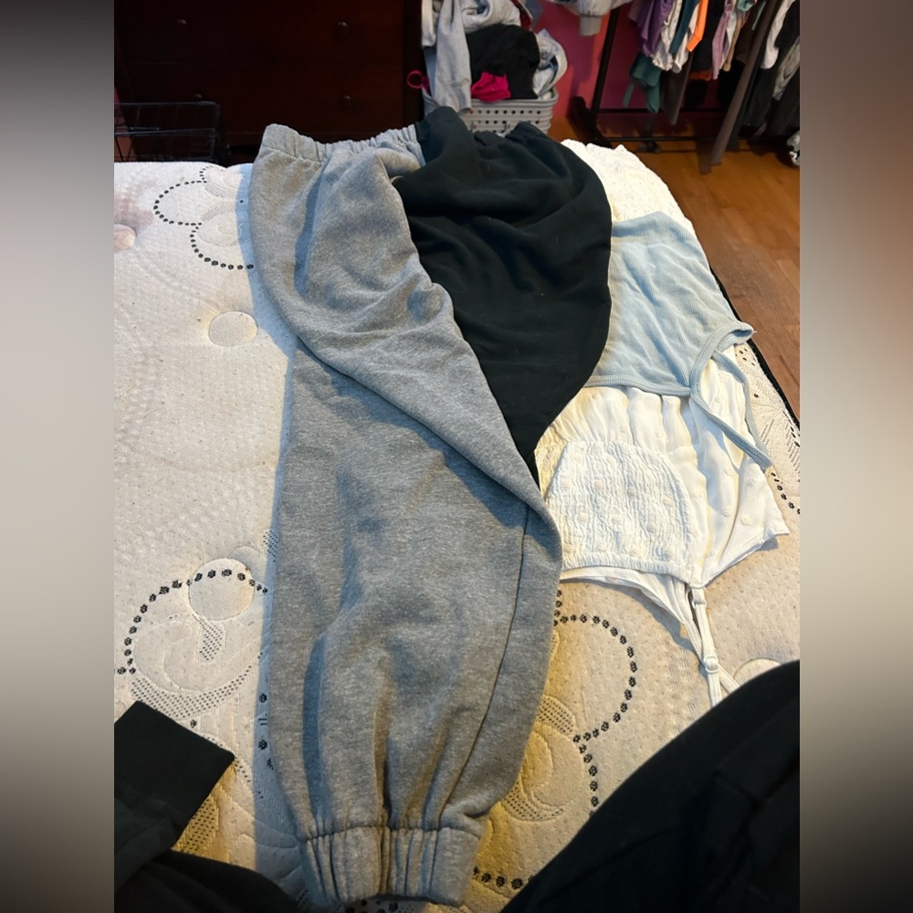 half and half hollister sweats